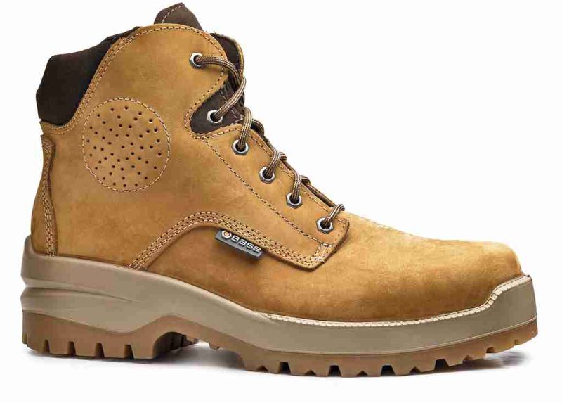 Sicherheitsstiefel S3 HRO CI HI SRC aus Nubukleder mit grobstolliger All-Terrain-Sohle