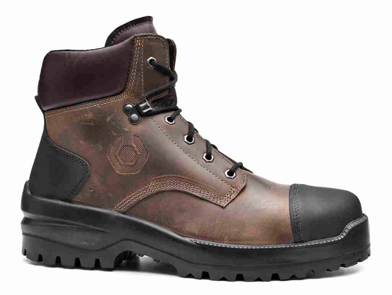 Sicherheitsstiefel S3L HRO CI HI LG FO SR dunkelbraun mit All-Terrain-Sohle und Leiter-Griffzone